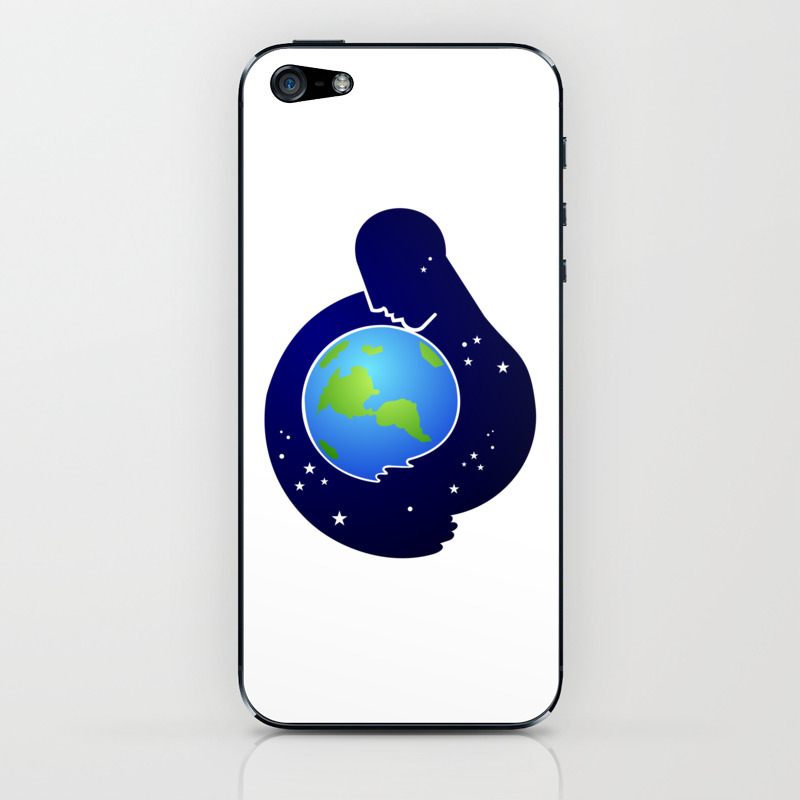 Care for the Earth iPhone & iPod Skin by unseengallery