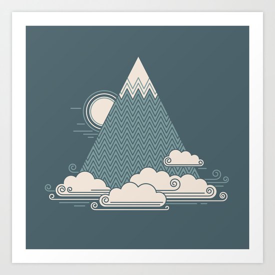 Cloud Mountain Art Print