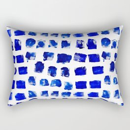 Blue brush Rectangular Pillow