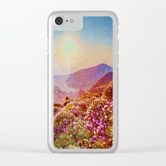 Summer mountains Clear iPhone Case