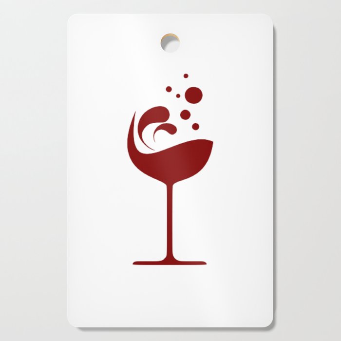 Red Wine Glass Fashion Design Cutting Board