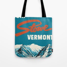Stowe, Vermont Vintage Ski Poster Tote Bag
