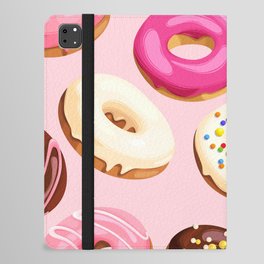 Doughnuts Confectionery Pink Chocolate iPad Folio Case