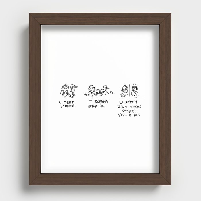 O well  Recessed Framed Print