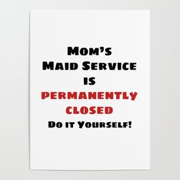 Maid's Service Closed Poster