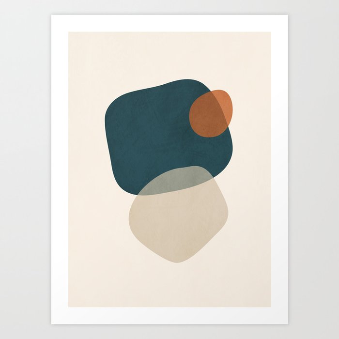 Shapes Abstract 35 Art Print