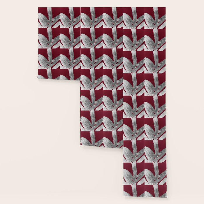 Green Fern On Burgundy Wine Wallpaper By Anoellejay Society6