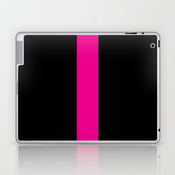 letter L (Magenta & Black) Laptop & iPad Skin