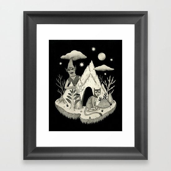 Not Alone Framed Art Print