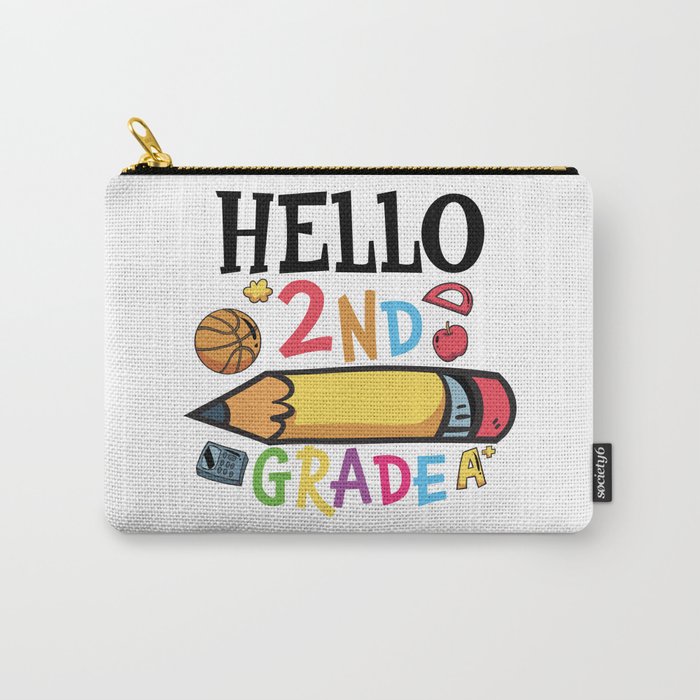 Hello 2nd Grade Back To School Carry-All Pouch