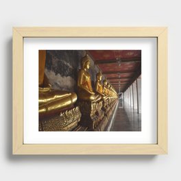 Golden Buddhas of Bangkok Recessed Framed Print