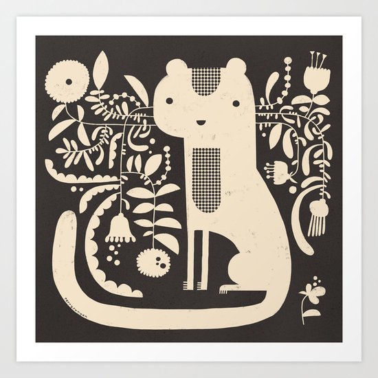 FLAMBOYANT WHISKERS Art Print