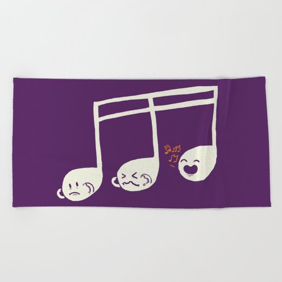 Sounds O.K. (off key) Beach Towel