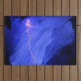 abstract thunder 2 Outdoor Rug