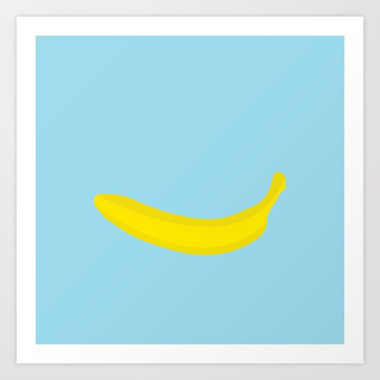 Banana print Art Print