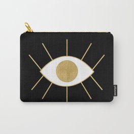 Evil Eye - Black & Gold Carry-All Pouch
