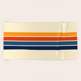 Classic Retro Stripes Beach Towel