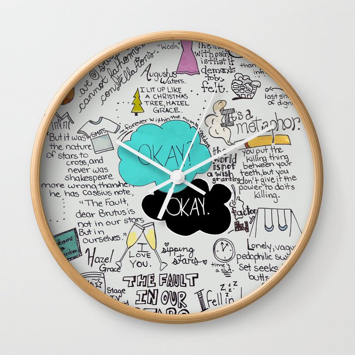 The Fault in Our Stars- John Green Wall Clock