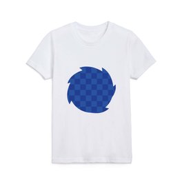 Checkerboard Pattern ~ Sonic Blue Kids T Shirt