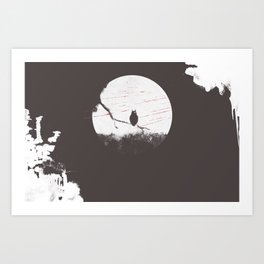 OWL ON THE TREE- BUBO² Art Print
