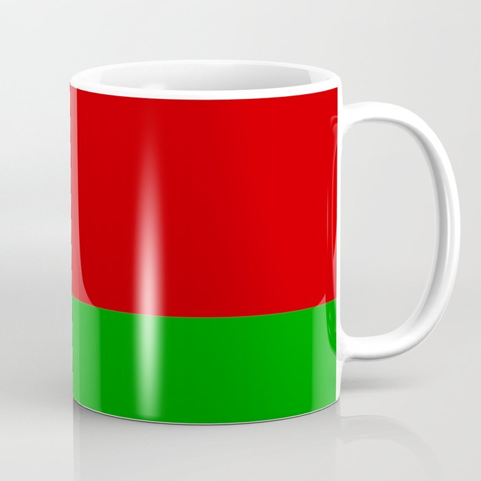 flag of belarus-belarusian,Minsk,Homyel,russia,snow,cold,chess,bear,rus,wheat,europe,easthern europe Coffee Mug