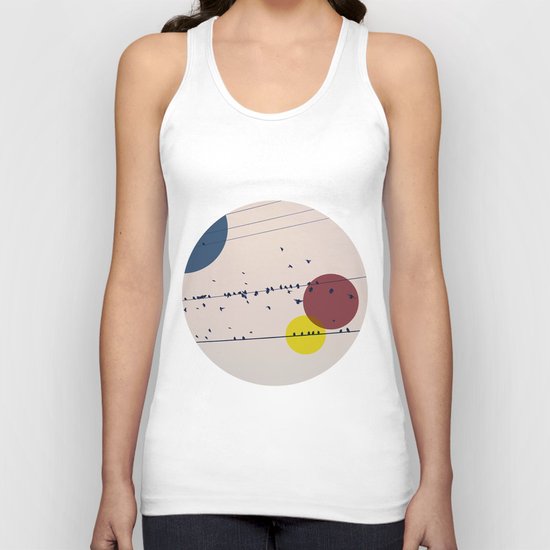 Chaos On The Wires Unisex Tank Top