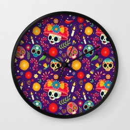 day of the dead Wall Clock