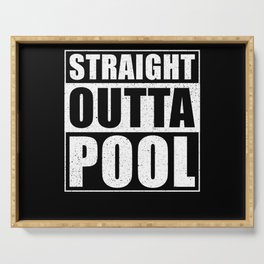 Staight outta Pool Serving Tray