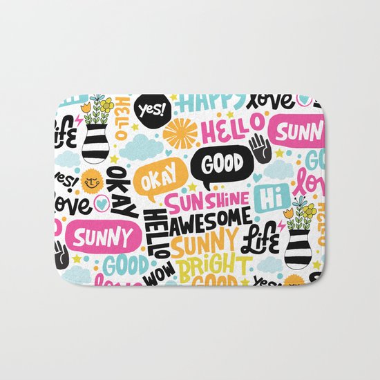 Sunshine & happiness Bath Mat