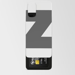 Z (Grey & White Letter) Android Card Case
