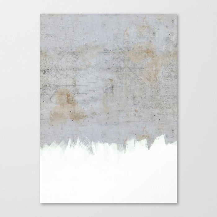 Painting on Raw Concrete Canvas Print by cafelab | Society6