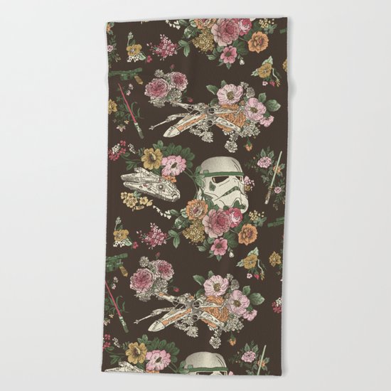 Botanic Wars Beach Towel