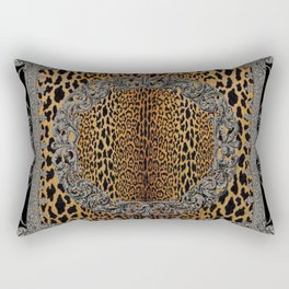 Baroque Leopard Scarf Rectangular Pillow