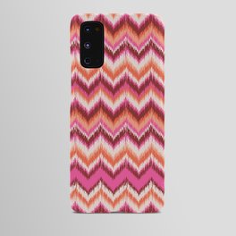 8-Bit Ikat Pattern – Pink & Maroon Android Case
