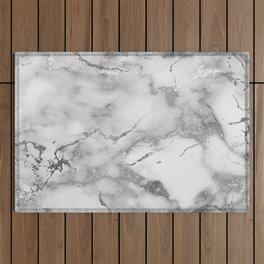Silver Marble 01 Outdoor Rug