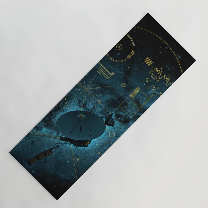 Voyager and the Golden Record - Space, Science, Sagan Yoga Mat by Cedar &  Carbon