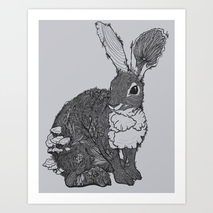 Wild Rabbit Art Print