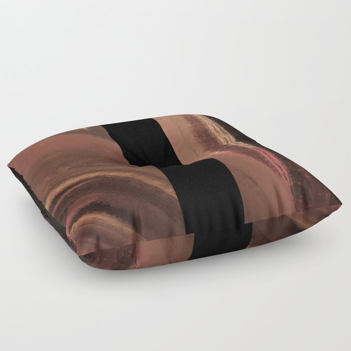 Warm Neutrals- Abstract 6 Floor Pillow