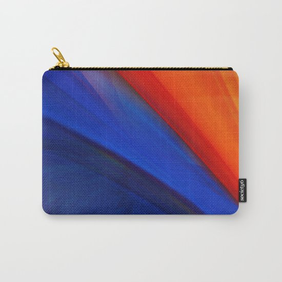 Bright orange and blue Carry-All Pouch