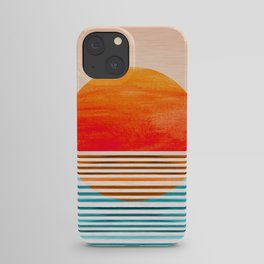 Minimalist Sunset III / Abstract Landscape iPhone Case