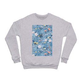 birds flower pattern / birds funny Crewneck Sweatshirt