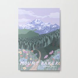 Mount Baker National Forest, Washington State, National Park Metal Print