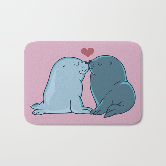 Seal Kisses Bath Mat