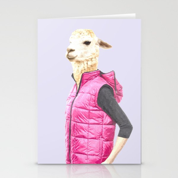 Fashionable Llama Stationery Cards