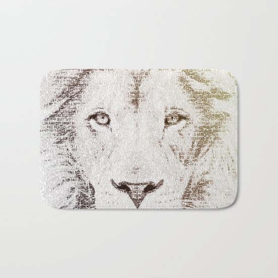 The Intellectual Lion Bath Mat