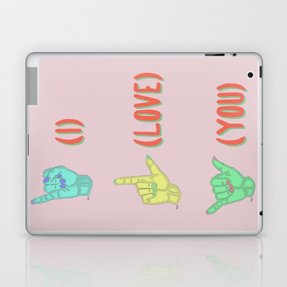 (I) (LOVE) (YOU) Laptop & iPad Skin