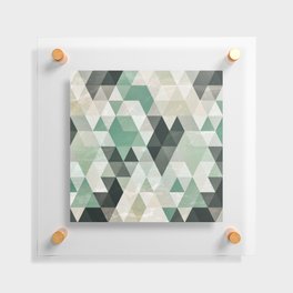 Geometric Triangle Pattern Floating Acrylic Print
