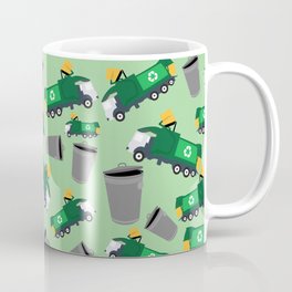 Recycling Garbage Truck Pattern Coffee Mug