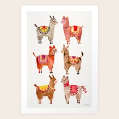 Alpacas Art Print