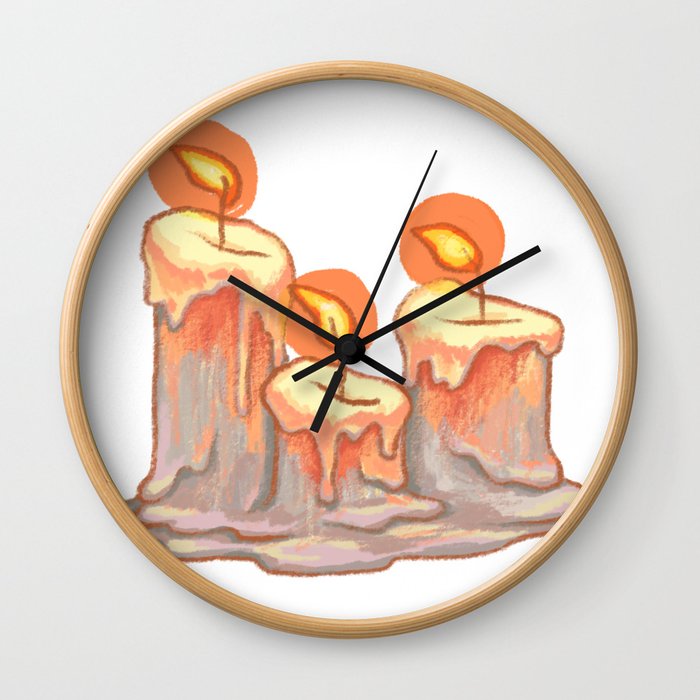 Candle piece Wall Clock